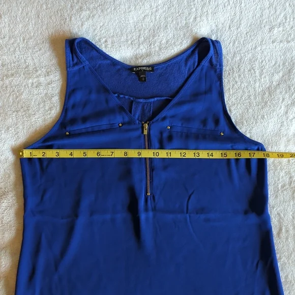 Express Royal Blue tank / blouse - size M - Picture 4 of 6